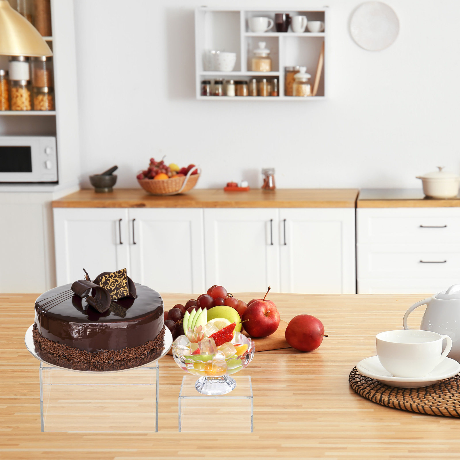 Acrylic Dessert Table Stand Se - đánh giá và giá Display Risers Set