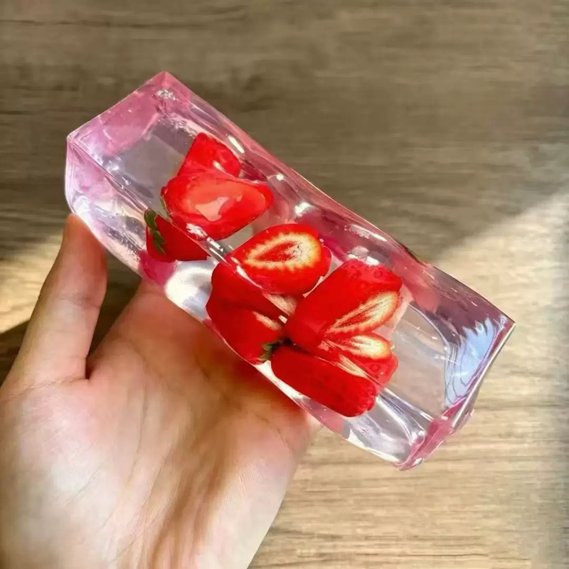 Kawaii Transparent Fruit Ice C - đánh giá và giá Fidget Cube Original